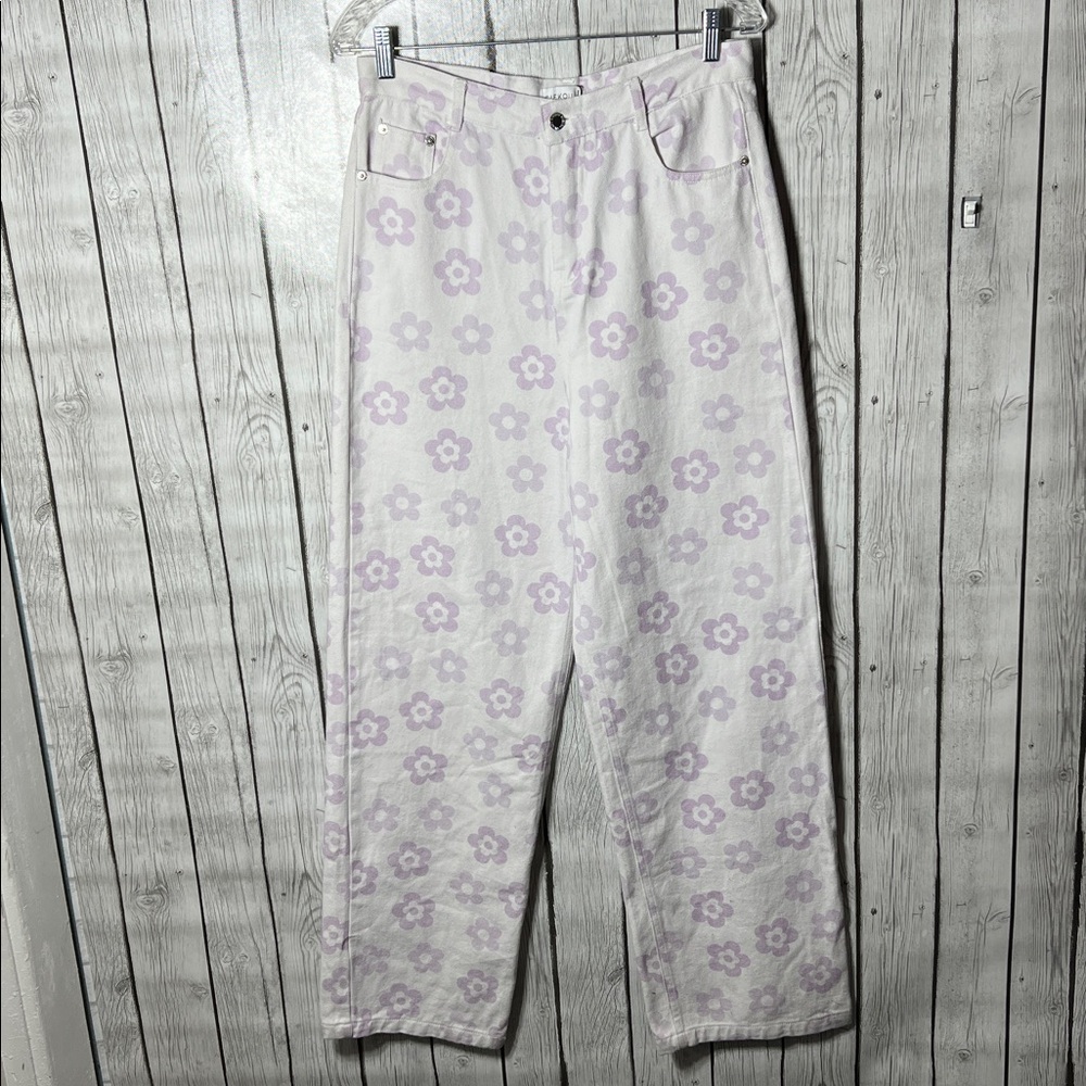 Shekou printed denim jeans size xl